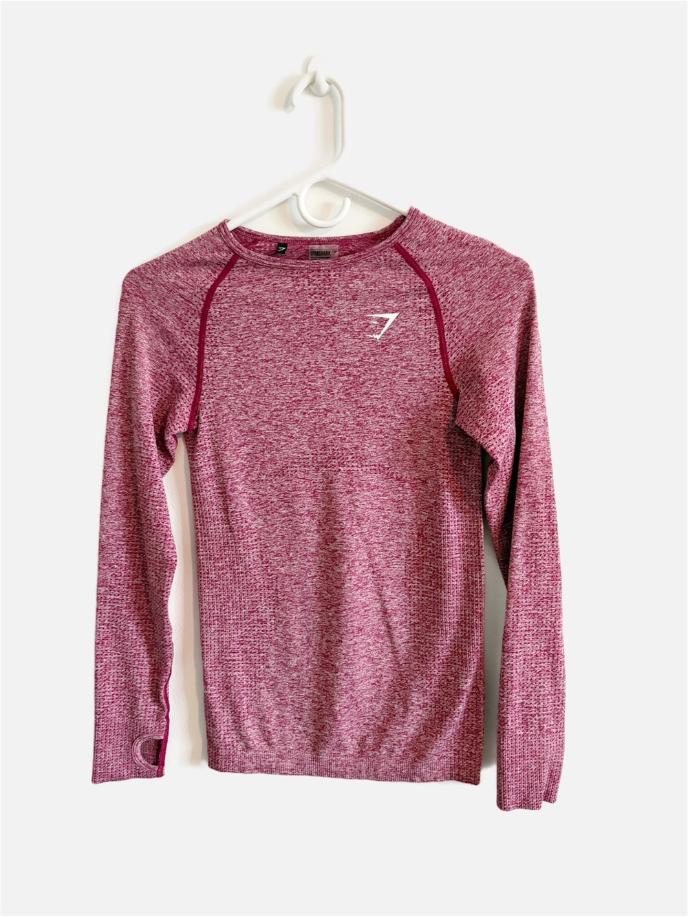 Gymshark Vital Seamless Burgundy‎ Red Long Sleeve